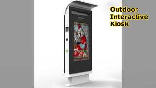 Interaktives Touchscreen-Display für Outdoor-Kioske