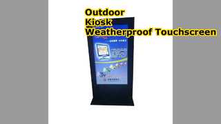 Outdoor-Kiosk 49 Zoll abschließbarer Touchscreen