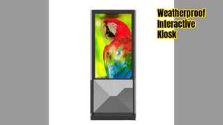 Sichere Outdoor-Kioskstation mit 55-Zoll-Touchscreen