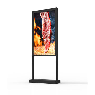kaufen 55' Ultrahell LCD Doppelseitiges Digitales Schildschirm 10 Punkte Kapazitätsberührung online manufacture