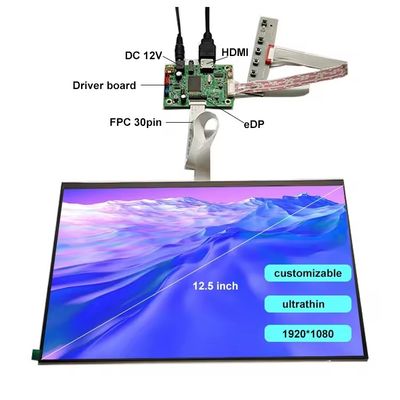kaufen 12.5-Zoll-Ultrathin TFT LVDS Sonnenlicht-LCD-Display Mobilbildschirm online manufacture