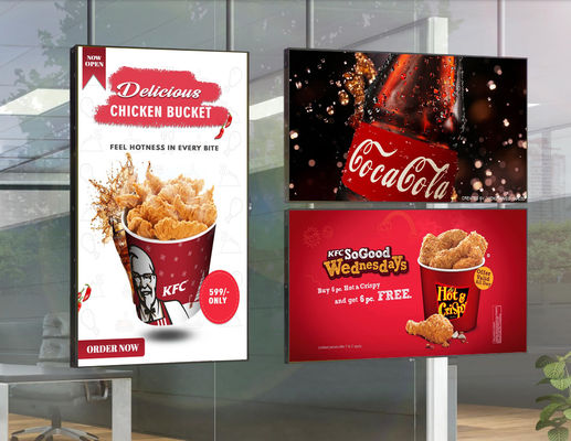 kaufen 55-Zoll-LCD-Fensterbildschirm Smart Signage Menü-Board 3000nits online manufacture