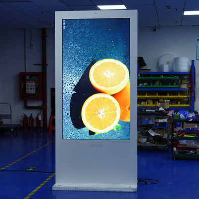 Digitale Kiosk-Anzeige auf dem Boden Vertikal digitale Beschilderung IP65 Wasserdicht ODM