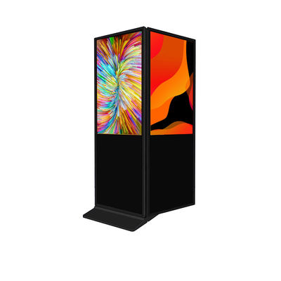 Doppelseitige Fußboden Digital Signage kommerzielle digitale Bildschirme 4K 55 Zoll