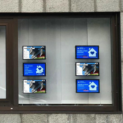 Spitzentechnologie LCD digitale Fensterbildschirme für Android kostenloses CMS-System