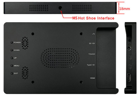 Kamera externe hohe Helligkeit 7 Zoll tragbare 1080P Aluminiumlegierung Gehäuse Monitor
