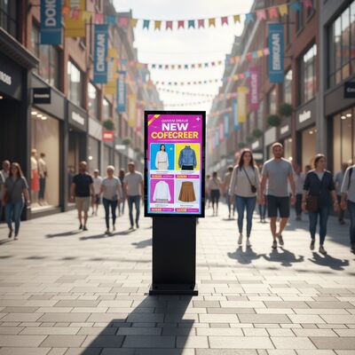 49 Zoll IP65 wasserdichtes Digital Signage im Freien mit 3000cd/m2 Helligkeit LCD Werbebildschirm