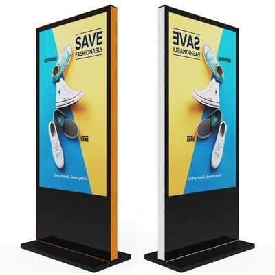 98 Zoll Neues Design Aluminiumrahmen IPS 4K Außen-Vertikalbildschirm, wasserdicht und sonnenfest, 3000 Nits Werbemaschine